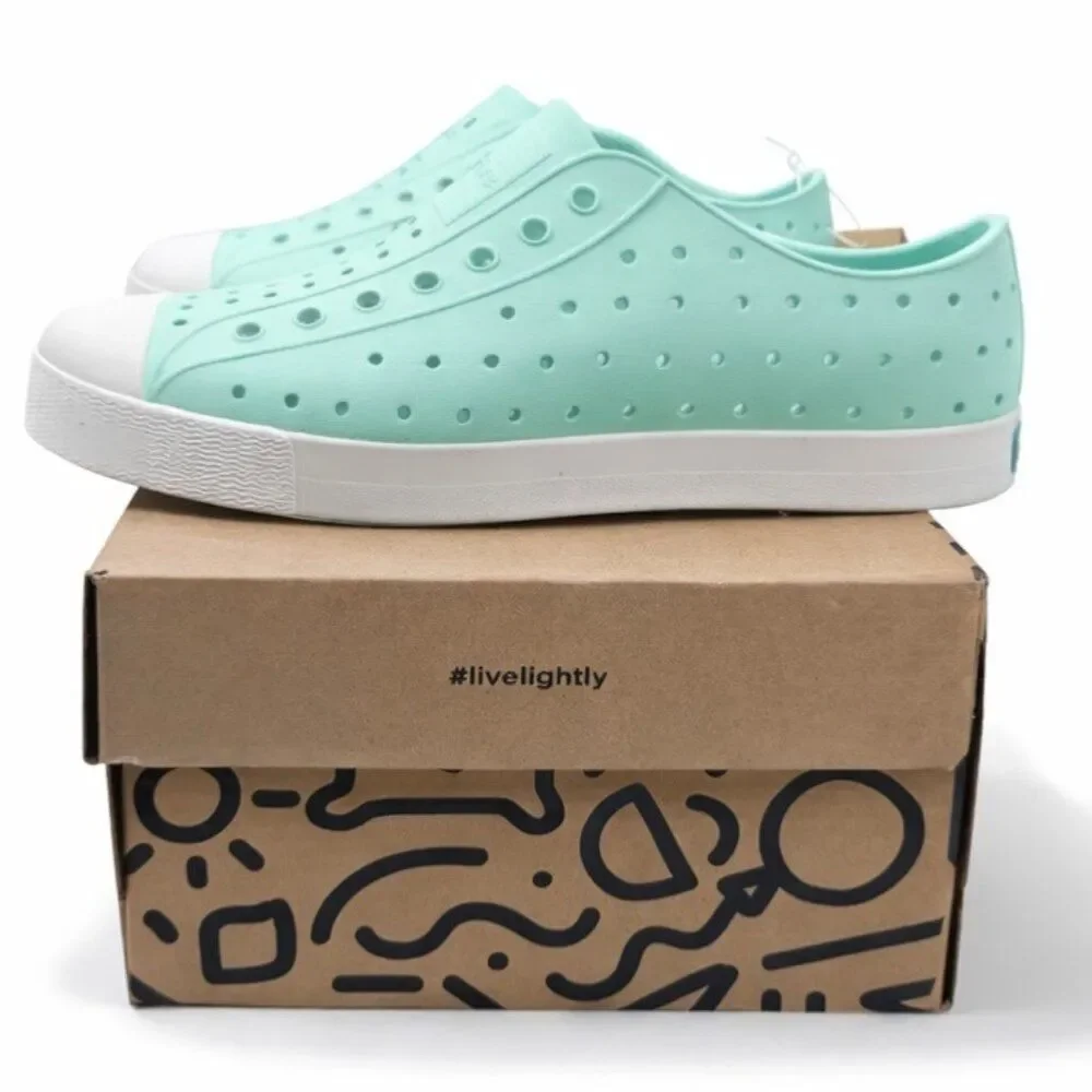 Native Jefferson Kids Slip-On Water Shoes Hydrangea Blue Size J3 Lightweight EVA